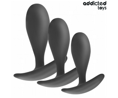 Addicted Toys Silicone Set - 3-Piece Progressive Anal Plug Kit Model 2