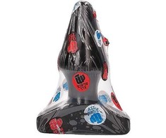 All Black All Juodas AB46 Intimate Cone Plug 15.5 cm PVC Atsparus vandeniui Juodas