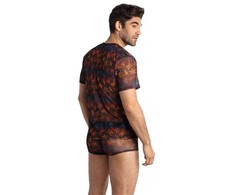 Anais Men Accesories ANAIS MEN CHILL T-Shirt XL - Soft Juodas Mesh, Colorful Print