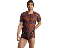 Anais Men Accesories ANAIS MEN CHILL T-Shirt XL - Soft Juodas Mesh, Colorful Print