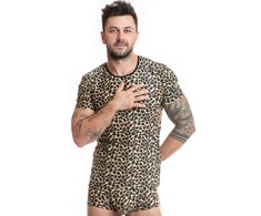 Anais Men Accesories ANAIS MEN Mercury T-shirt XL - Soft Microfiber, Animal Print, Comfort Fit