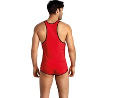 Anais Men Accesories ANAIS Men SOUL Top XL Raudona Microfiber Sleeveless Athletic Fit