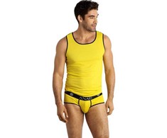 Anais Men Accesories Anais Men Tokio Top Geltona L - Sleeveless, Soft Modal, Perfect Fit