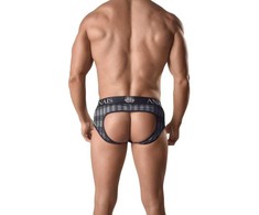 Anais Men Jock ANAIS MEN Aegis Jock Bikini L Checkered Gray High-Quality Fit