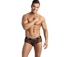 Anais Men Jock ANAIS MEN Chill Jock Bikini S Juodas Mesh with Colorful Print