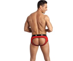 Anais Men Jock ANAIS SOUL Jock Bikini XL - Raudona Microfiber, Open Back, Comfort Fit