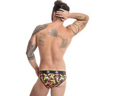 ANAIS MEN SLIP &amp; THONG ANAIS MEN Banana Slip L - Lycra Briefs with Banana Print, Large
