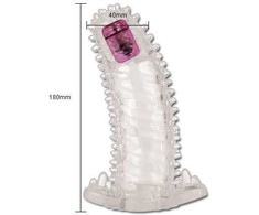 Baile For Him Baile Brave II Man Sensor Extension Flexible Vibrating Sleeve 18cm