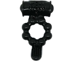 Baile For Him Baile Sweet Ring Dual-Stimulation Silicone Intimate Ring Juodas