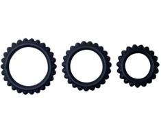Baile For Him Baile Titan Set 3 Silicone Support Rings Juodas 28/24/19 mm