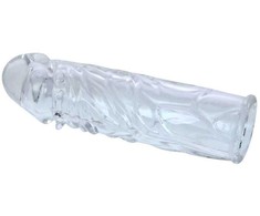 Baile For Him Baile Transparent Silicone Extension Sleeve 14.2 cm Flexible Model
