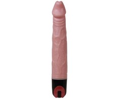 Baile Natural Multispeed Vibrating Device TPR/ABS, Flesh-Tone, 20 cm