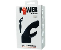 Baile Power Head Interchangeable Massager Attachment, Juodas TPR