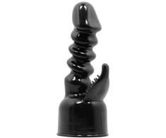 Baile Power Head Juodas - Interchangeable Massager Attachment TPR