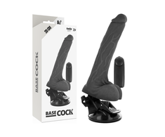 BASECOCK Vibrating Model Juodas 20 cm Remote Flexible Suction Base