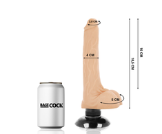 BASECOCK Vibrating Intimate Machine 2-in-1 Flexible Flesh 18.5x4cm