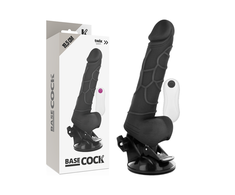 BASECOCK Remote Control Flexible Vibrating Model Juodas 19.5 cm TPE