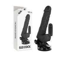 BASECOCK Juodas Vibrating Flexible Model 18.5cm Remote Control TPE