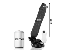 BASECOCK Remote Control Flexible Vibrating Model Juodas 20cm x 4cm