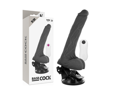 BASECOCK Remote Vibrating Model Juodas 19cm Flexible with Suction Cup