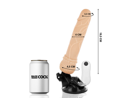 BASECOCK Remote Vibrating Model 19.5 cm Flesh Tone Flexible TPE