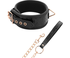 Begme Black Edition BEGME Juodas Edition Premium Vegan Leather Collar with Neoprene Lining