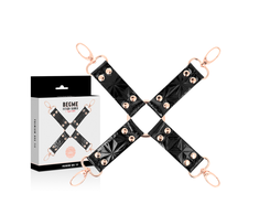 Begme Black Edition Begme Juodas Edition Vegan Leather Restraint Hogtie System