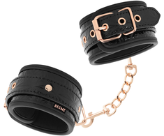 Begme Black Edition BEGME Juodas Edition Premium Ankle Cuffs Neoprene Lining Vegan Leather