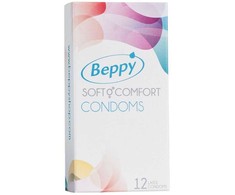 Beppy Soft &amp; Comfort Latex Condoms 12-Pack Large Size No Latex Odor