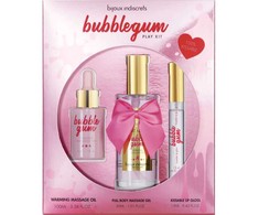 Bijoux Love Cosmetiques Bijoux Indiscrets Bubblegum Play Kit - Scented Massage Oil &amp; Lūpų blizgis Set