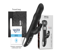 Brilly Glam Moebius Dual-Action Rotating Wireless Silicone Device, Violetinė