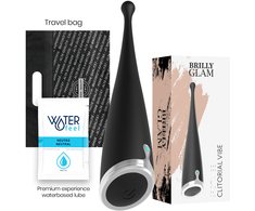 BRILLY GLAM Spot Vibe Juodas - Precision Silicone Intimate Device USB
