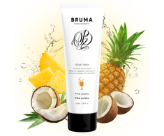 BRUMA Aloe Vera Sliding Gel Pina Colada Scent 100ml - Hydrating Vanduo-Based Formula