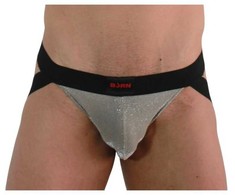 BURN Jockstrap Shiny rusvai gelsvas/Juodas S - Premium Comfort &amp; Unique Design