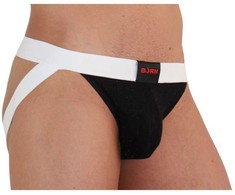 BURN Jockstrap SHINY Juodas/Baltas L - Premium Comfort &amp; Stylish Design