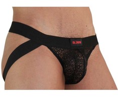 BURN 005 Jock Lingerie Juodas S - Premium Breathable Elastic Model