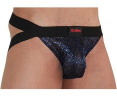 BURN Jockstrap Shiny Mėlyna/Juodas M - Modern Breathable Design