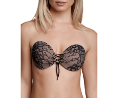 Bye Bra Bras Bye Bra Interlaced Embroidery Adhesive Bra Cup B Strapless Invisible