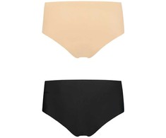 Bye Bra Underwear Bye Bra Seamless Invisible Highbrief Panties 2 vnt. Size S rusvai gelsvas