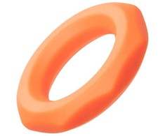Oranžinis CalExotics Alpha Sexagon Silicone Support Ring Oranžinis Flexible Design