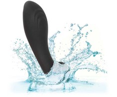 CalExotics Eclipse Flex Probe Liquid Silicone Intimate Device, Juodas