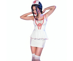 Chilirose Costumes Chilirose CR 4160 Elegant Nurse Costume Set S/M with Accessories