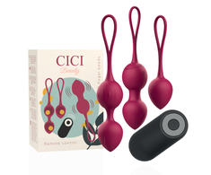 CICI Beauty Premium Silicone Kegel Training Set 3pcs Vibrating &amp; Remote