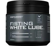 Cobeco Fist Assist „Fist Assist“ kumščio masažo lubrikantas „Baltas“ 500 ml