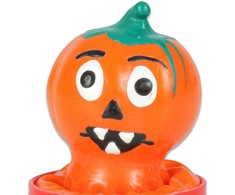 Condomerie Hand-Painted Decorative Latex Cover Pumpkin Motif