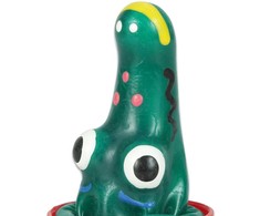 CONDOMERIE Hand-Painted Artistic Latex Ornament Crocodile Model 1