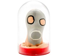 Condomerie Hand-Painted Decorative Latex Model Gas Mask Design