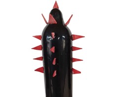 CONDOMERIE Hand-Painted Decorative Condom Juodas Cactus XL Art Edition