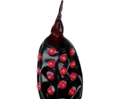 CONDOMERIE Hand-Painted Decorative Latex Cover Juodas Fakir XL Art Edition