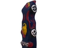 CONDOMERIE Hand-Painted Decorative Condom F1 Raudona Bull XL, Unique Gift